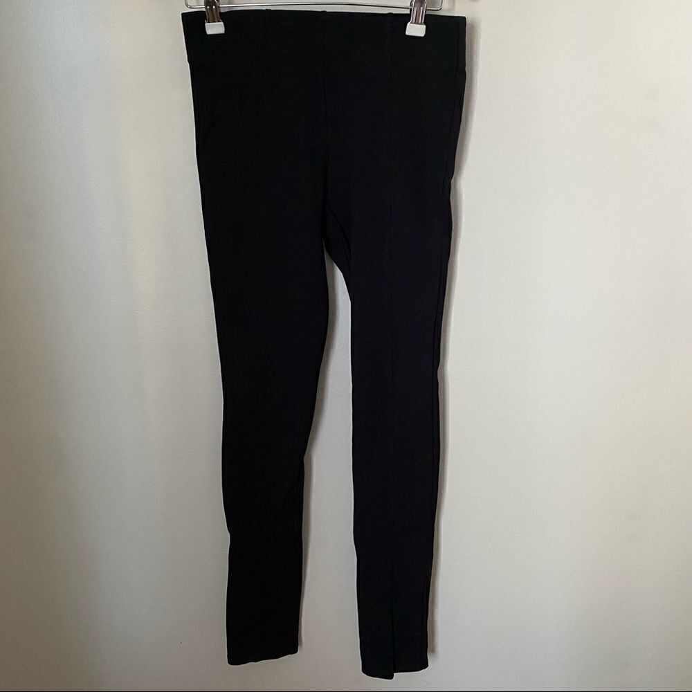 Talula Legging Pants Black Pleats Thick Athleisure Casual Neutral Trendy Cute